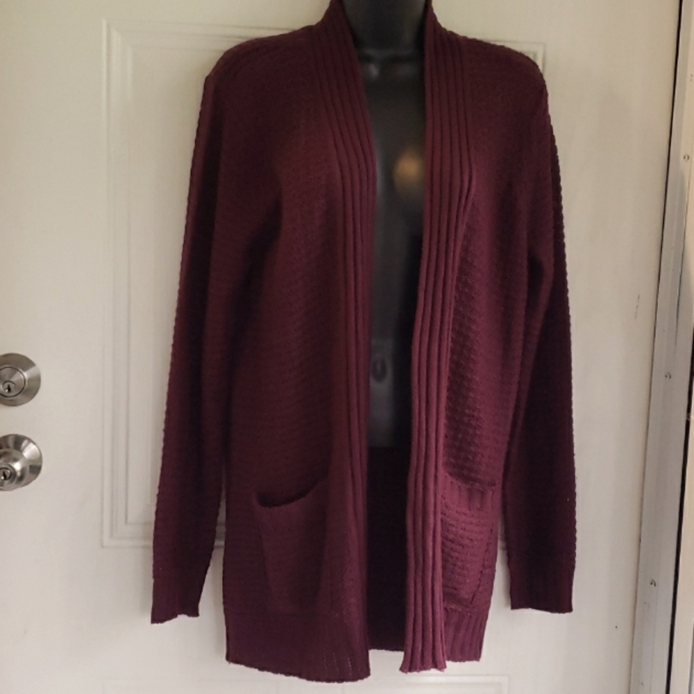 FRESH ladies open front cardigan with front pockets